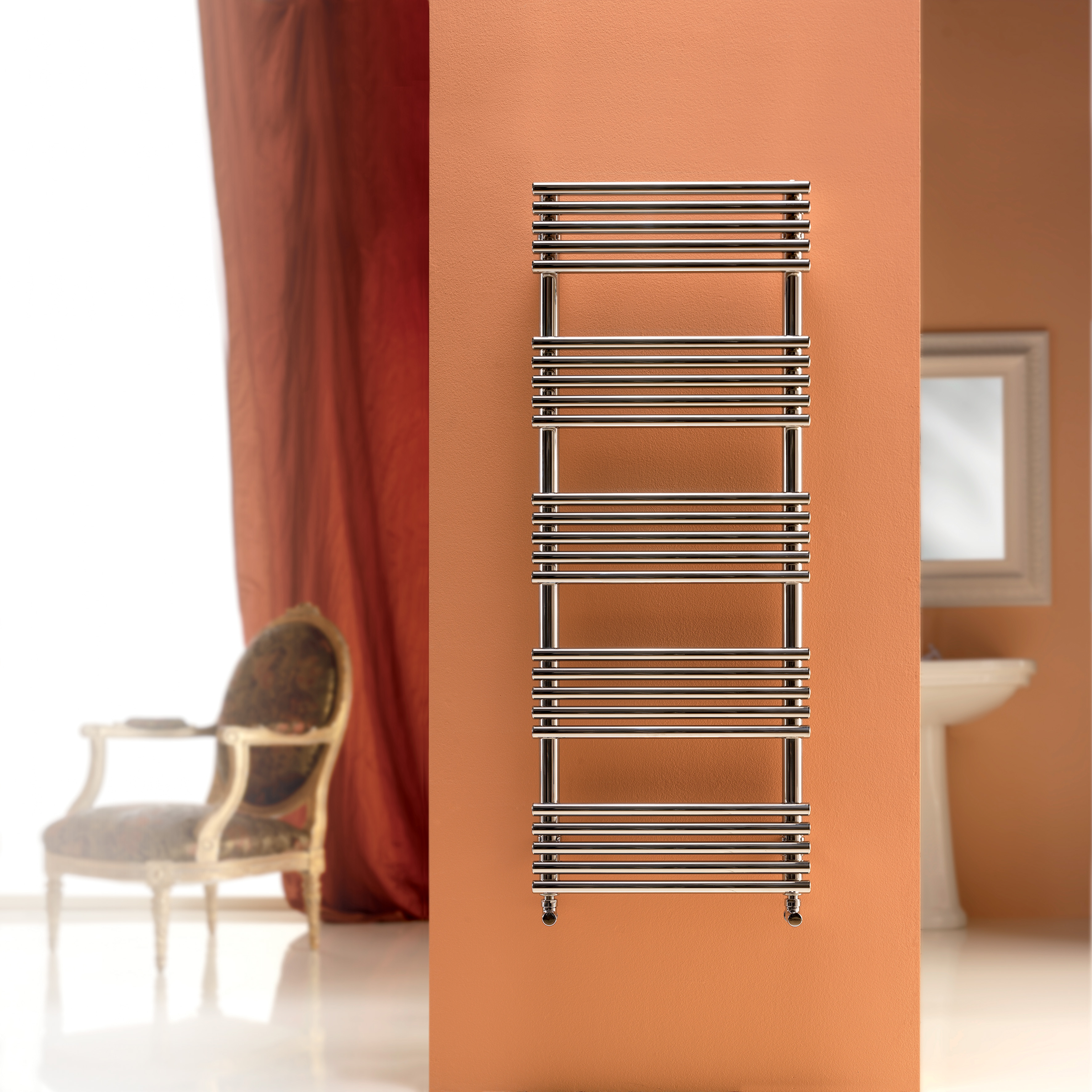 Sandy polished stainless steel